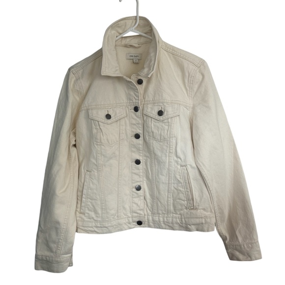 On 34th Womens Ecru Jean Jacket - New - Picture 2 of 6